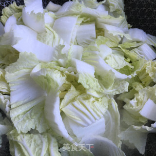 辣酱白菜煮年糕的做法步骤：8