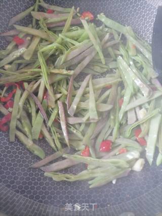 素炒眉豆丝的做法步骤：4