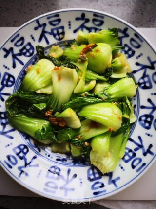 蒜蓉油菜的做法步骤：5