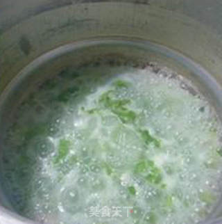 生菜咸肉大米粥的做法步骤：10