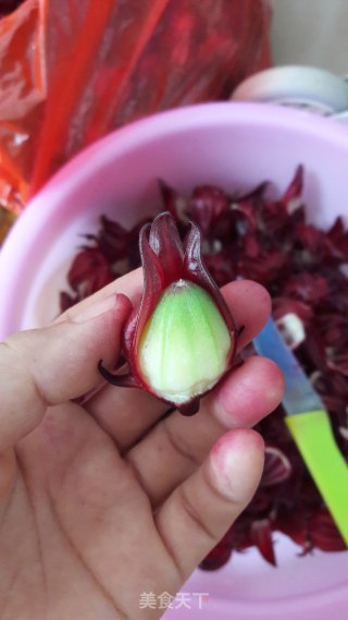 洛神花（红桃K）果脯的做法步骤：1