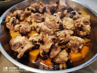南瓜蒸排骨的做法步骤：5
