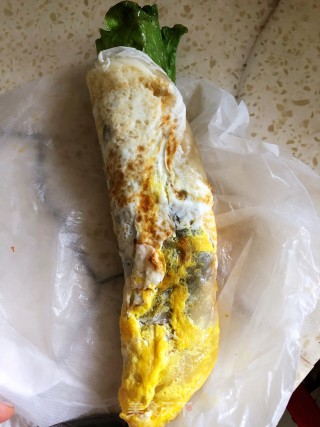 蛋皮手抓饼的做法步骤：7