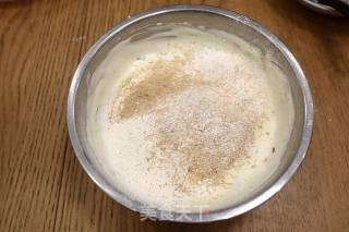 香葱芝麻肉松华夫饼的做法步骤：9