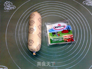 双重芝士德式啤酒伴侣火腿黑全麦格子华夫饼的做法步骤：6