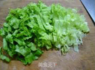 蟹肉棒生菜大米粥的做法步骤：5