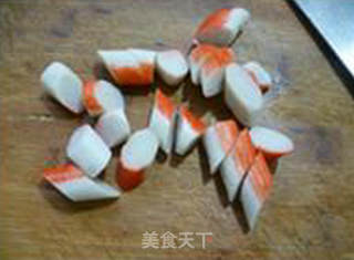 蟹肉棒生菜大米粥的做法步骤：7