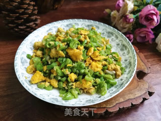 豇豆炒鸭蛋的做法步骤：8