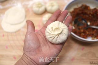 牛肉辣椒包子&西红柿蛋花汤早餐的做法步骤：10