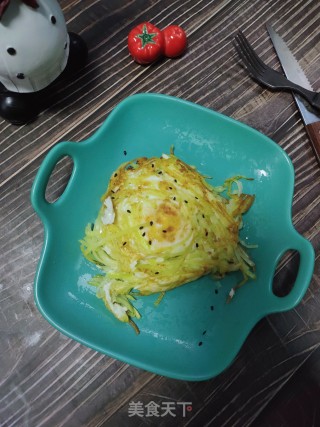 土豆丝煎蛋的做法步骤：12