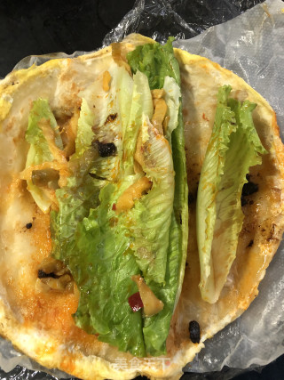 生菜手抓饼的做法步骤：4