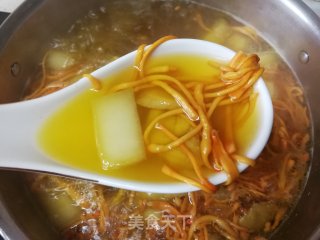 虫草花冬瓜鸡腿汤的做法步骤：13