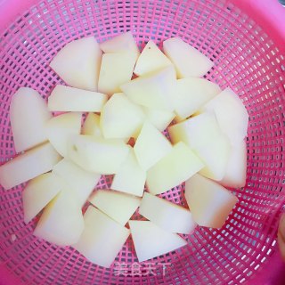 孜然火腿土豆的做法步骤：3