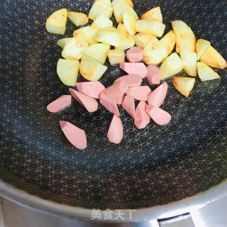 孜然火腿土豆的做法步骤：6