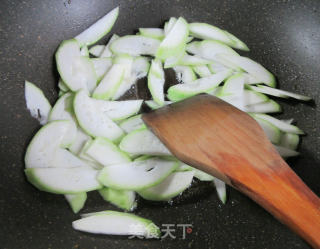 咸菜面筋炒夜开花的做法步骤：5