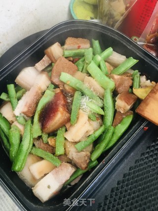 豆角焖卤肉的做法步骤：9