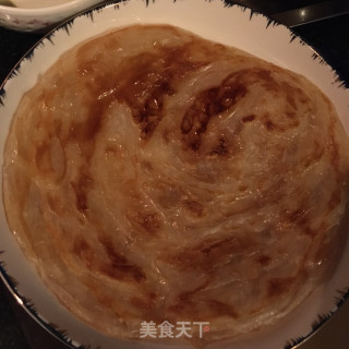 手抓饼卷鸡肉肠的做法步骤：6
