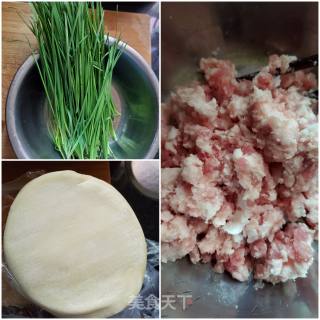 韭菜猪肉水饺的做法步骤：1