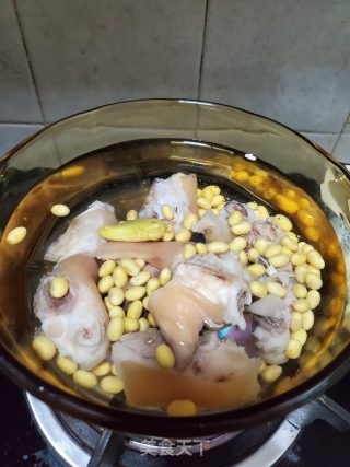 海带黄豆煲猪脚的做法步骤：5