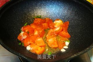 番茄炒有机菜花的做法步骤：4