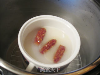 腊肠冬菇炊饭的做法步骤：4