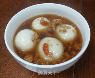 红糖酒酿大元宵的做法步骤：8