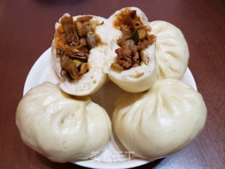 梅豆肉包的做法步骤：16