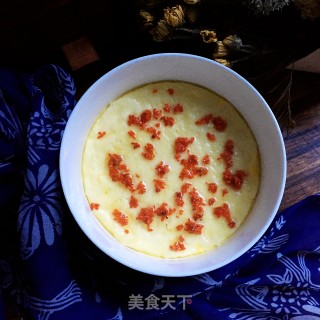 糖桂花牛奶蛋羹的做法步骤：8