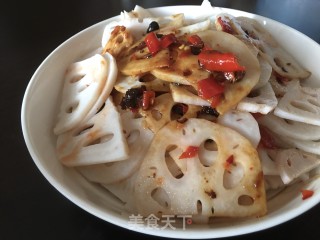 凉拌莲藕片的做法步骤：7