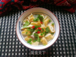冬瓜排骨油馍片汤的做法步骤：16