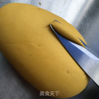板栗南瓜剪刀面的做法步骤：5