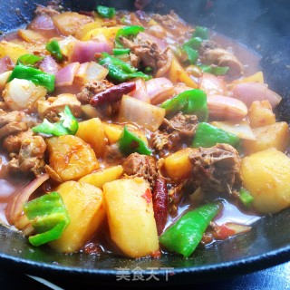 家常大盘鸡的做法步骤：13
