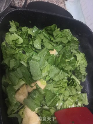 快手小炒-油三角炒芥菜的做法步骤：5