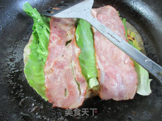 生菜培根手抓饼的做法步骤：8