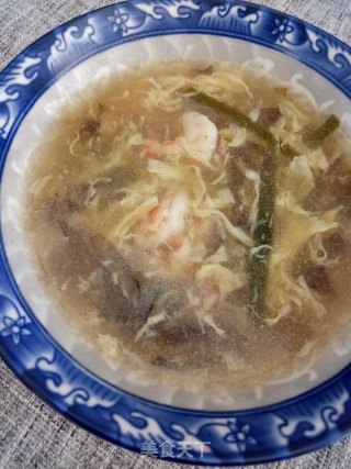 虾仁海带鸡蛋汤的做法步骤：9