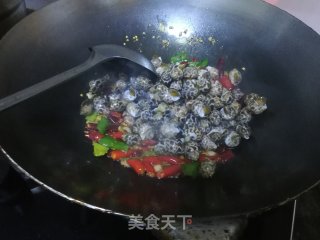 辣炒花螺的做法步骤：5