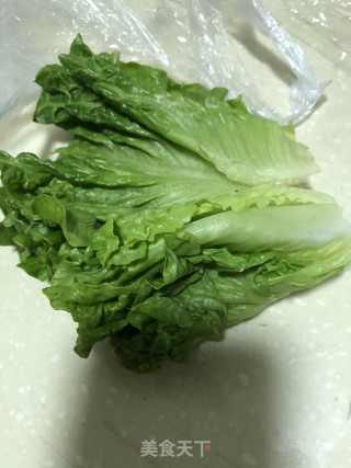 生菜拉面的做法步骤：2