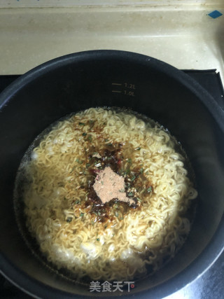 生菜拉面的做法步骤：3