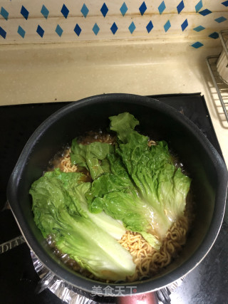 生菜拉面的做法步骤：5