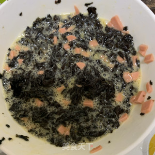 火腿紫菜鸡蛋饼的做法步骤：5