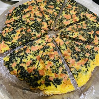 火腿紫菜鸡蛋饼的做法步骤：8