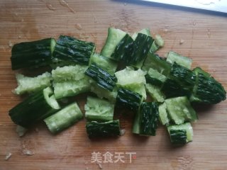 小米椒黄瓜拌豆腐丝的做法步骤：4