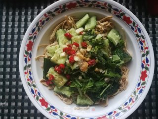 小米椒黄瓜拌豆腐丝的做法步骤：7