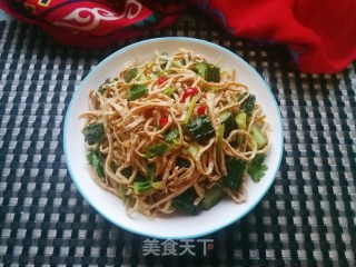小米椒黄瓜拌豆腐丝的做法步骤：10