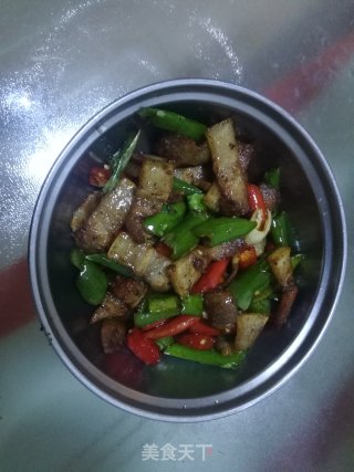 辣炒五花肉的做法步骤：8