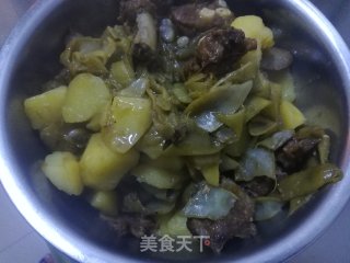 排骨土豆炖豆角的做法步骤：17