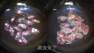 腊肠炒芥兰的做法步骤：7