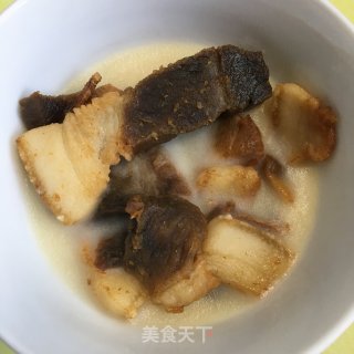 肉片炒花菜的做法步骤：3