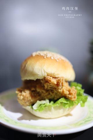 鸡肉汉堡包的做法步骤：11