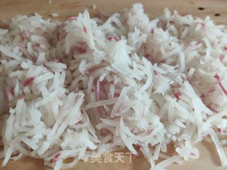 猪肉旱萝卜丸子的做法步骤：4